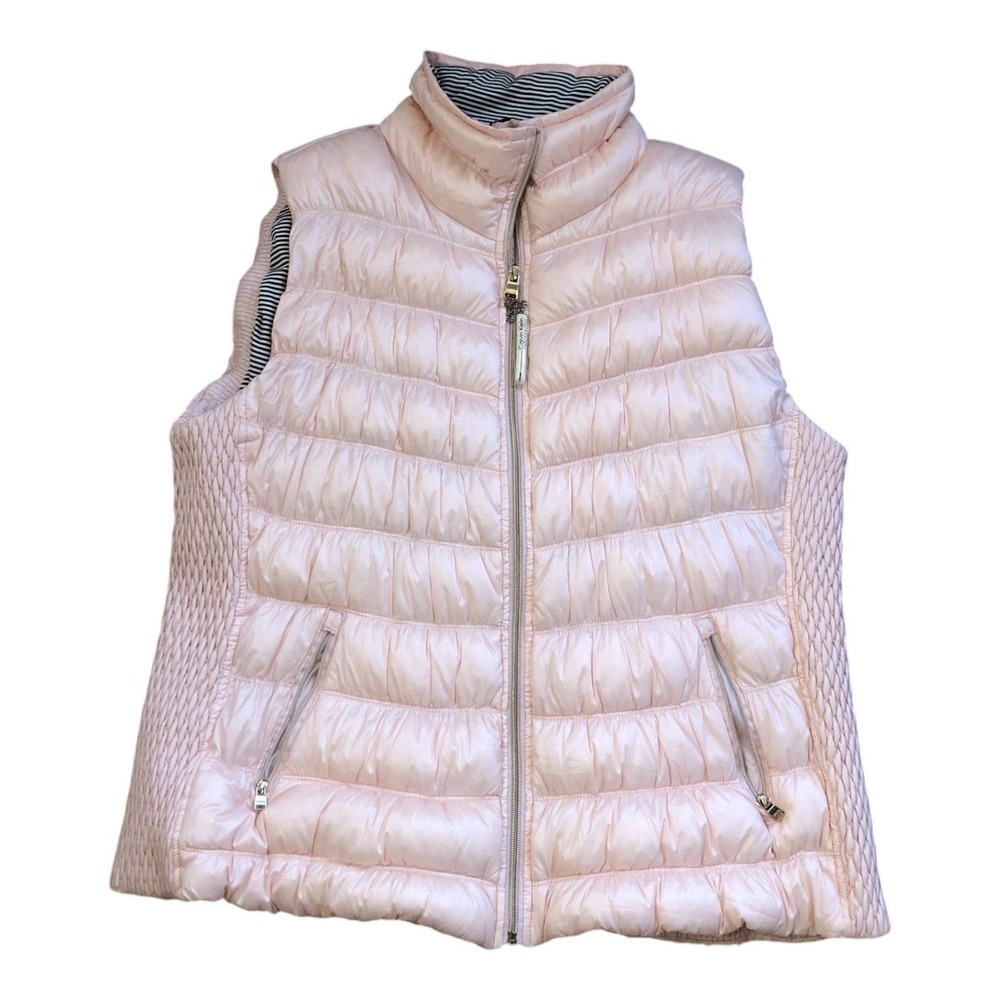 Calvin Klein Pink Quilted Lightweight Full zipper Cozy Snow Premium Down 3X - Picture 2 of 16